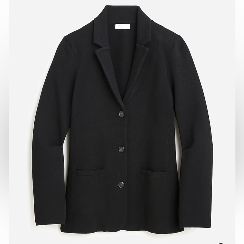 J. Crew Women’s Schoolboy Sweater Blazer Black